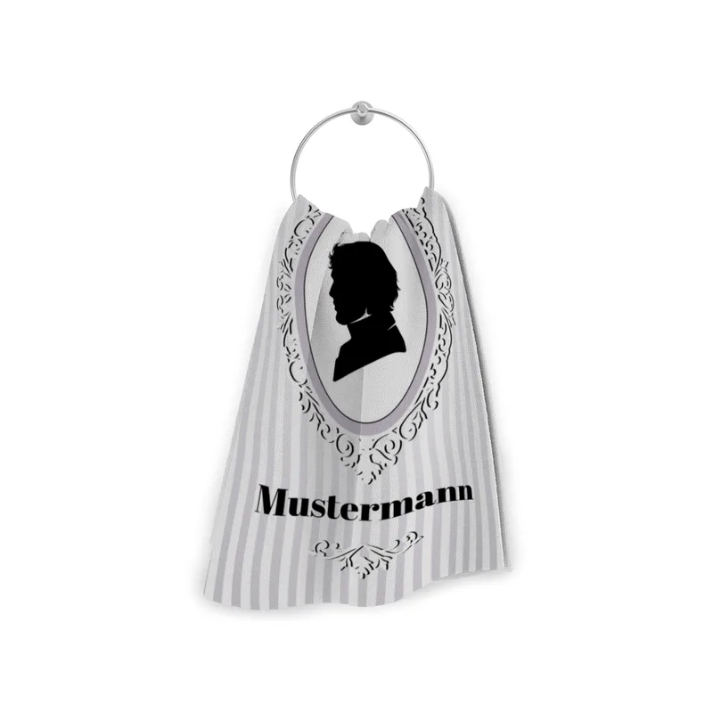 Misses Vintage - personalisiertes Namens-Strandtuch mit Wunschtext - Geschenkidee Hochzeit, Paar
