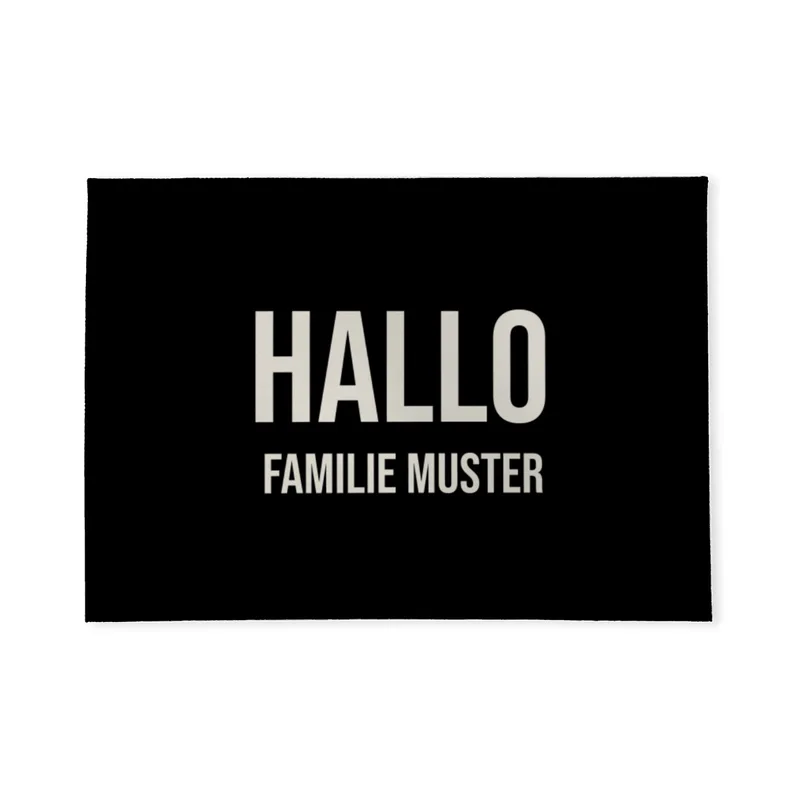 Fußmatte personalisiert Minimalistic - Geschenkidee für Familie, Paare, zum Einzug - Fussmatte mit Namen bedruckt Minimalistisch 2 Zeilen 70 x 50 cm