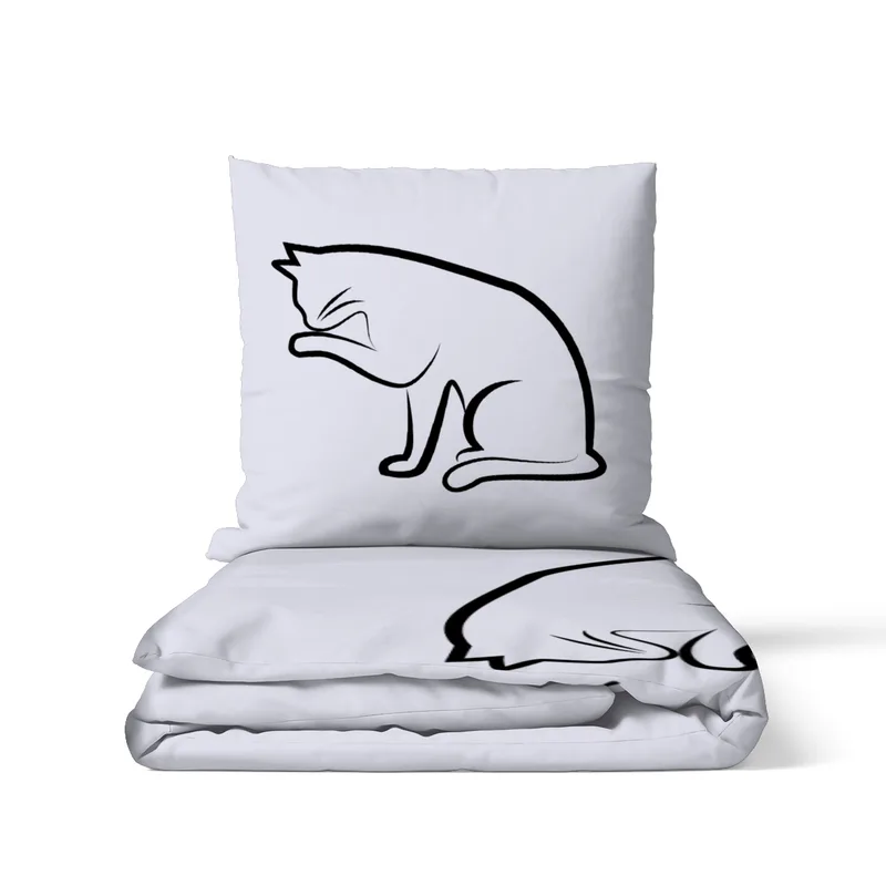 Bettwäsche-Set Black Cat 4 Mikrofaser
