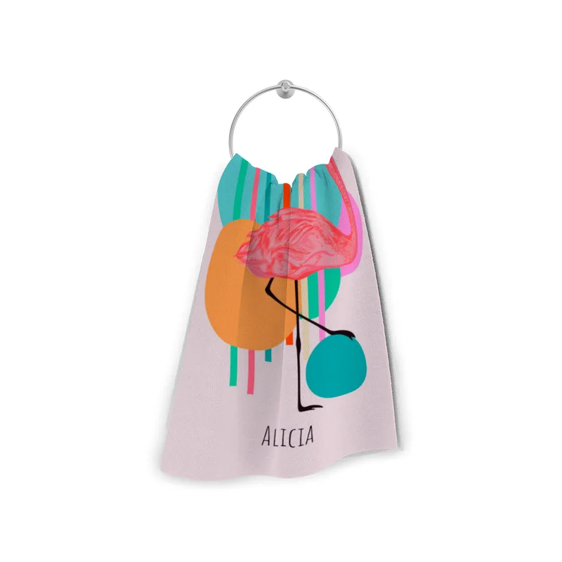 Badetuch Flamingo abstrakt