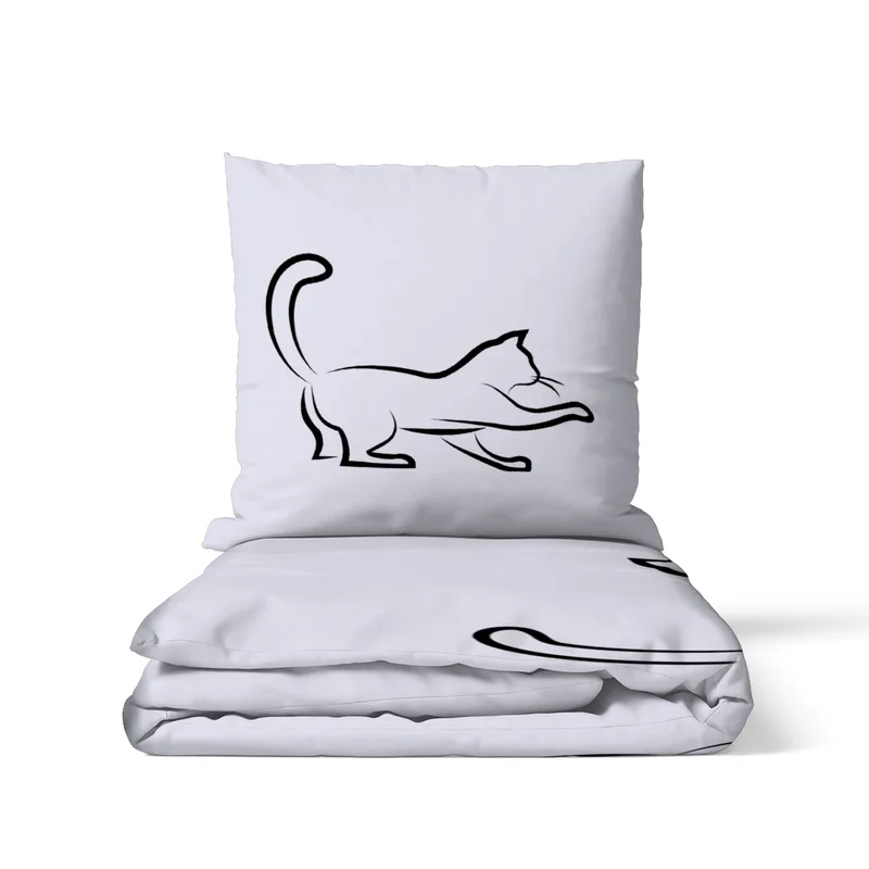 Bettwäsche-Set Black Cat 3 Mikrofaser