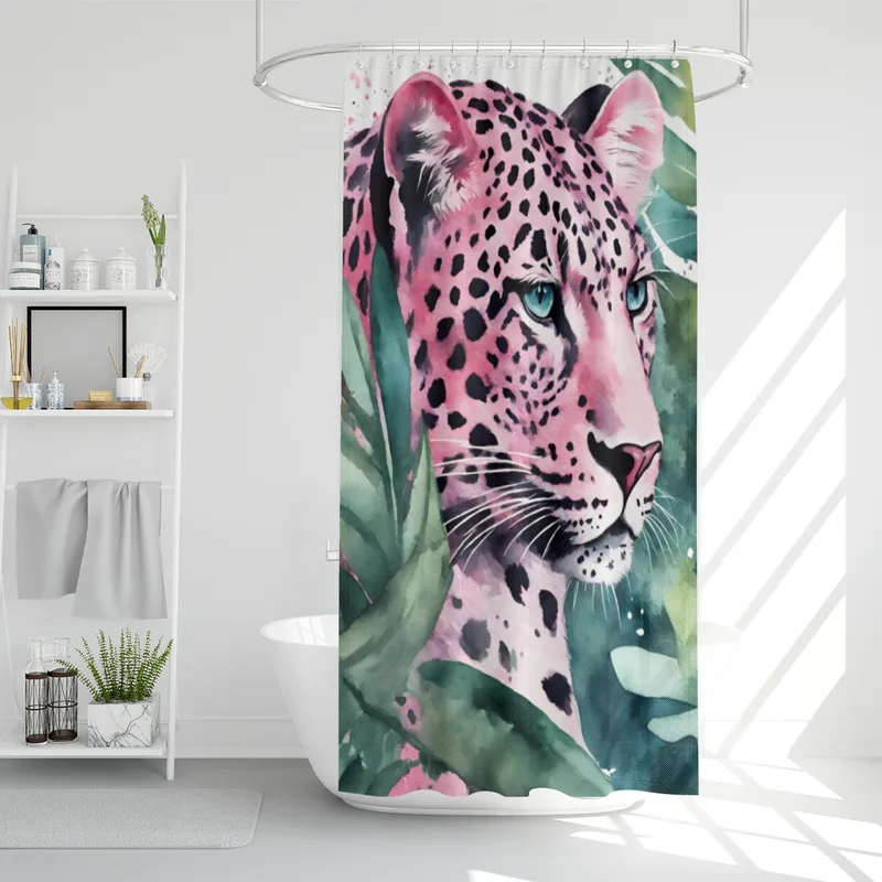 Duschvorhang Pink Leopard
