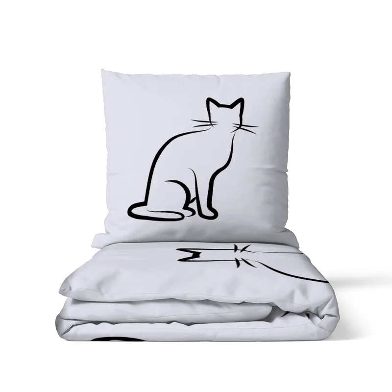 Bettwäsche-Set Black Cat 1 Mikrofaser