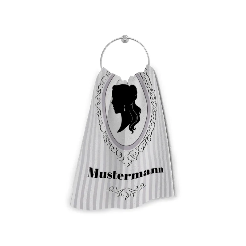 Misses Vintage - personalisiertes Namens-Strandtuch mit Wunschtext - Geschenkidee Hochzeit, Paar