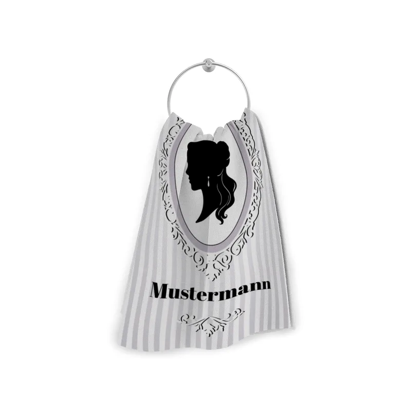 Misses Vintage - personalisiertes Namens-Strandtuch mit Wunschtext - Geschenkidee Hochzeit, Paar