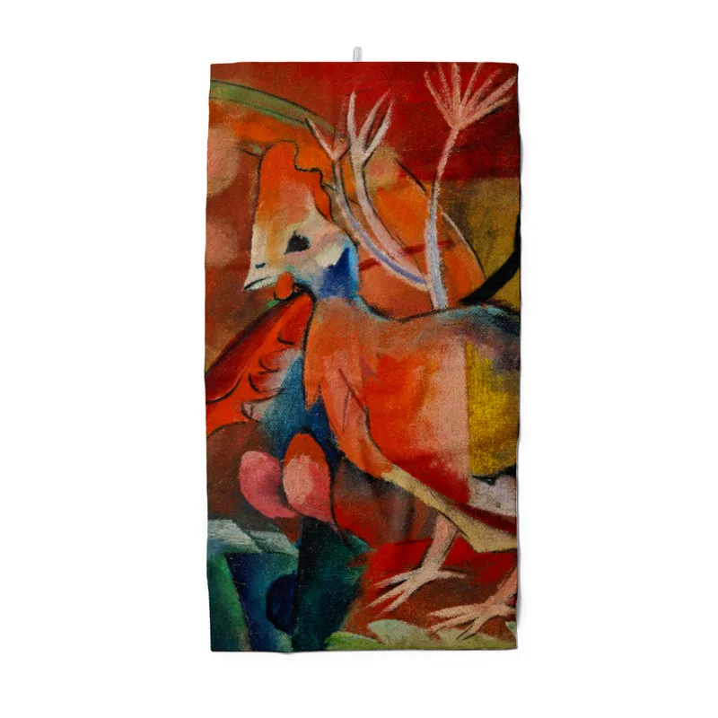 Duschtuch Bild mit Vögeln - Franz Marc