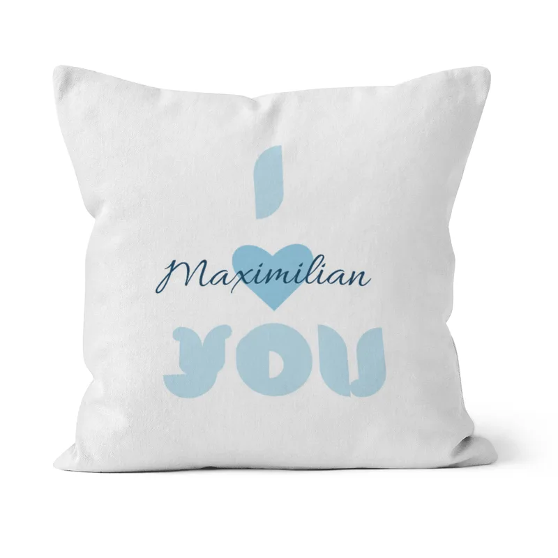 Samtkissenbezug Katzen verliebt - mit Namen personalisierbar - Geschenkidee Valentinstag, Hochzeit Katzen verliebt 40 x 40 cm
