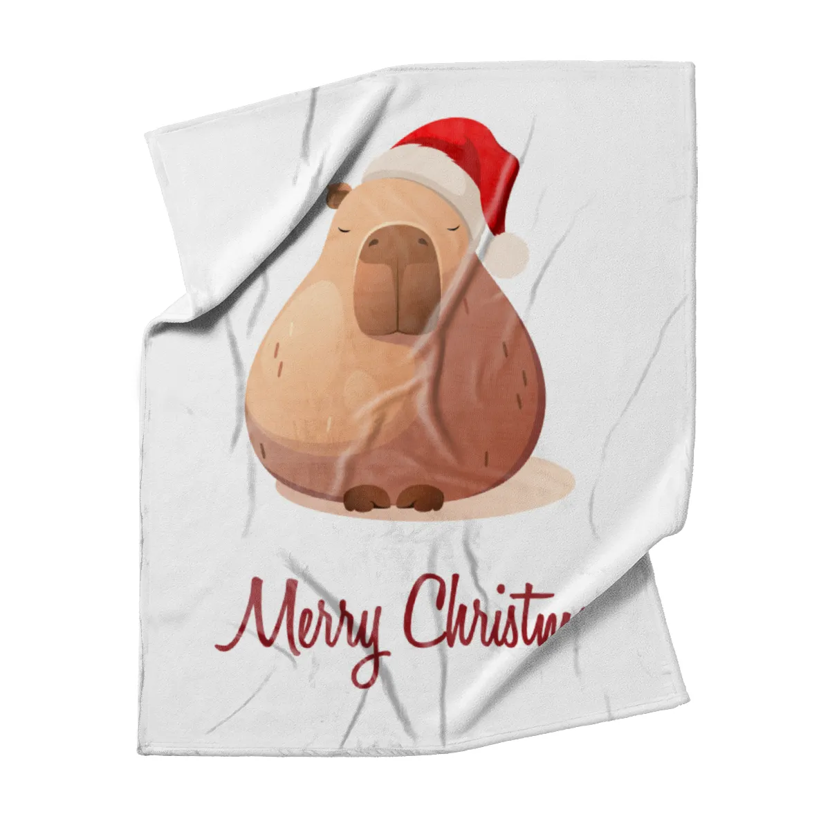 Wohndecke Weihnachtscapy mit Mütze