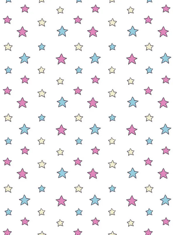 Kinderbettwäsche-Set Colorful Stars Mikrofaser