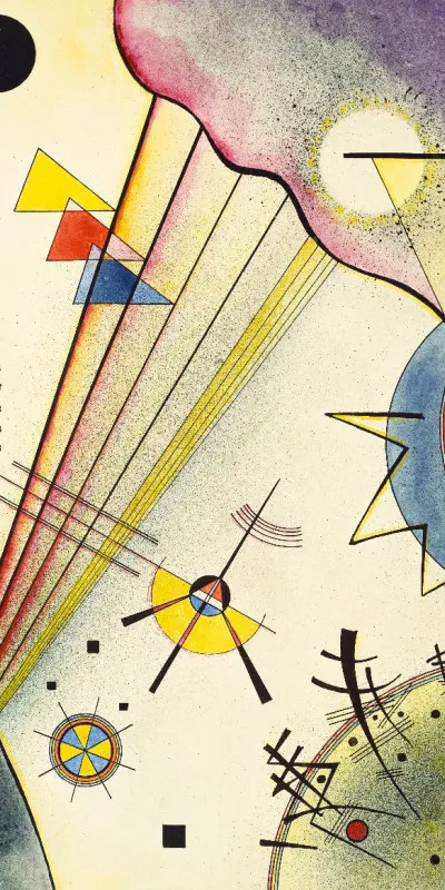 Handtuch Deutliche Verbindung - Wassily Kandinsky