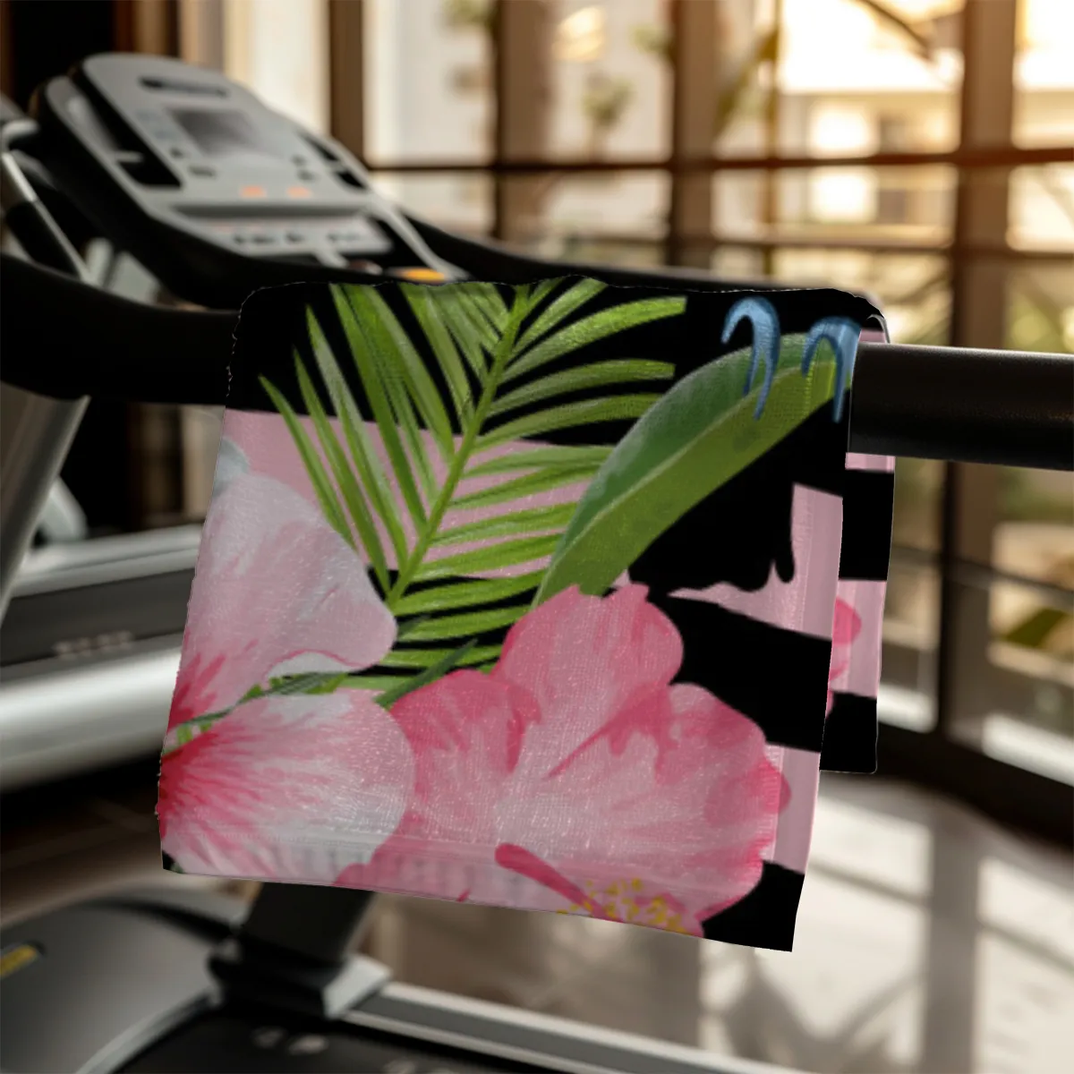 Duschtuch Sommer - mit Namen personalisierbar - personalisiertes Namensduschtuch mit Wunschtext - Tropical