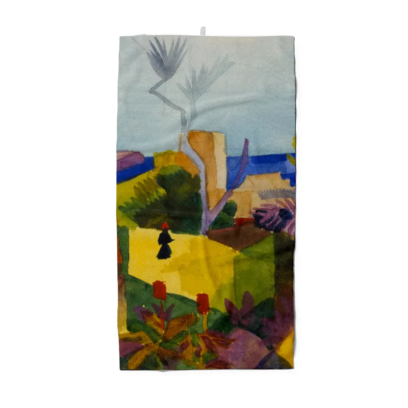 Badetuch Landschaft am Meer - August Macke