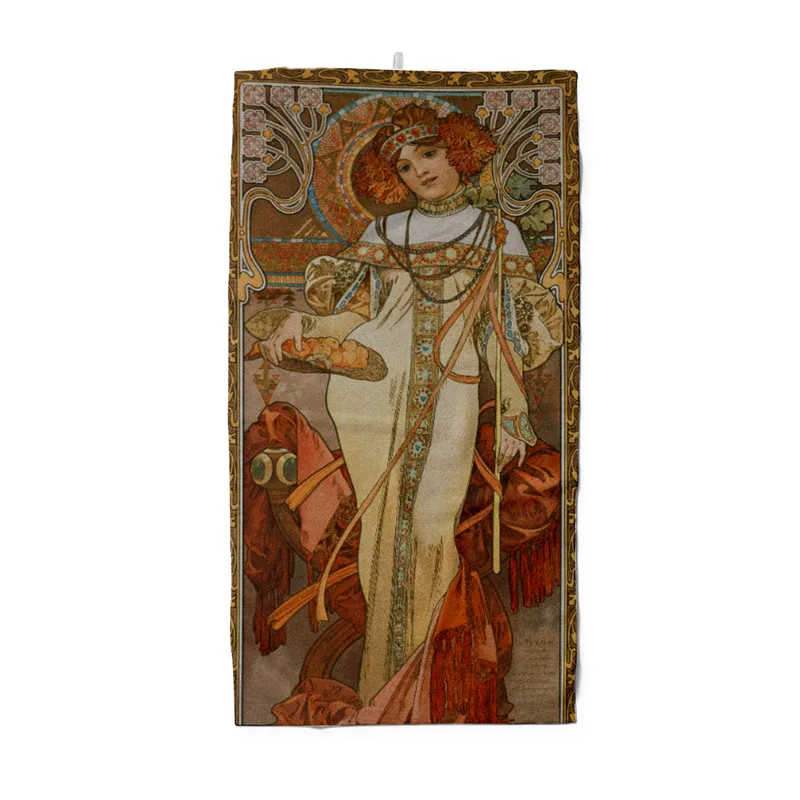 Badetuch Jahreszeiten: Der Herbst - Alfons Mucha
