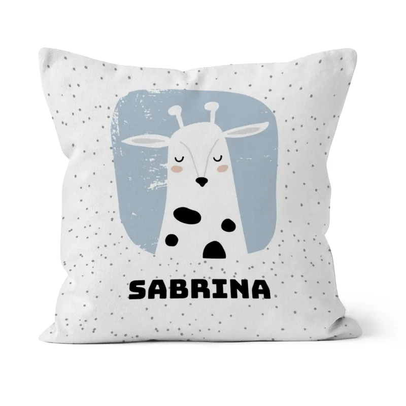 Samtkissenbezug Sweet Giraffe
