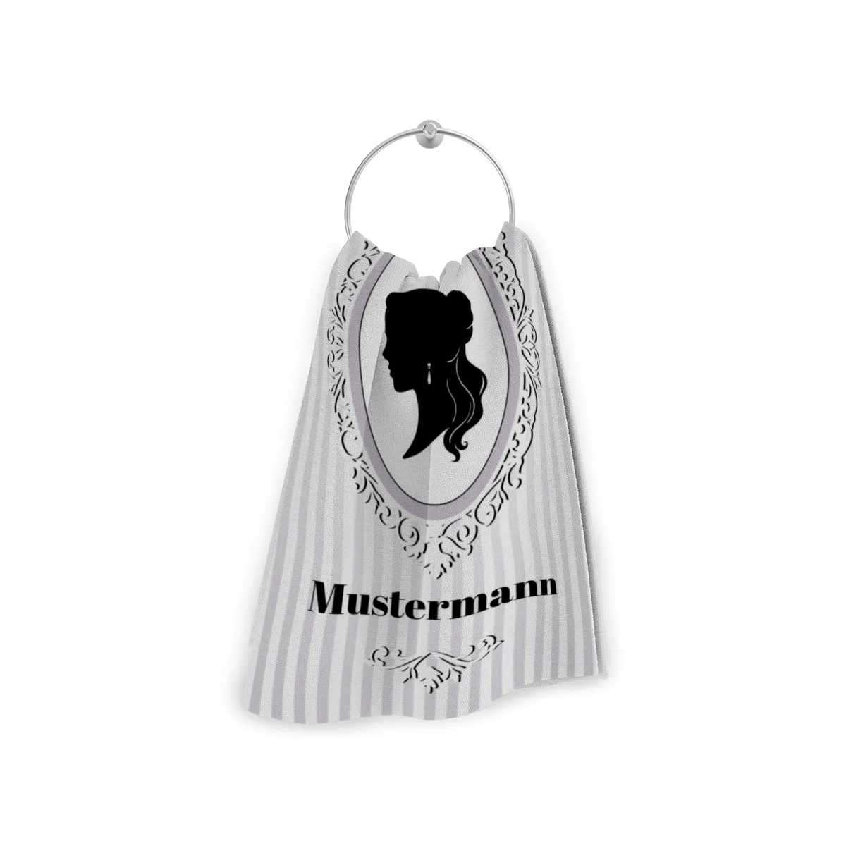 Misses Vintage - personalisiertes Namens-Strandtuch mit Wunschtext - Geschenkidee Hochzeit, Paar