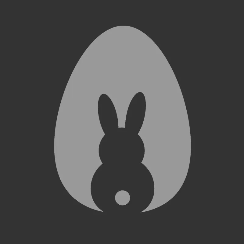 Samtkissenbezug Hase im Ei