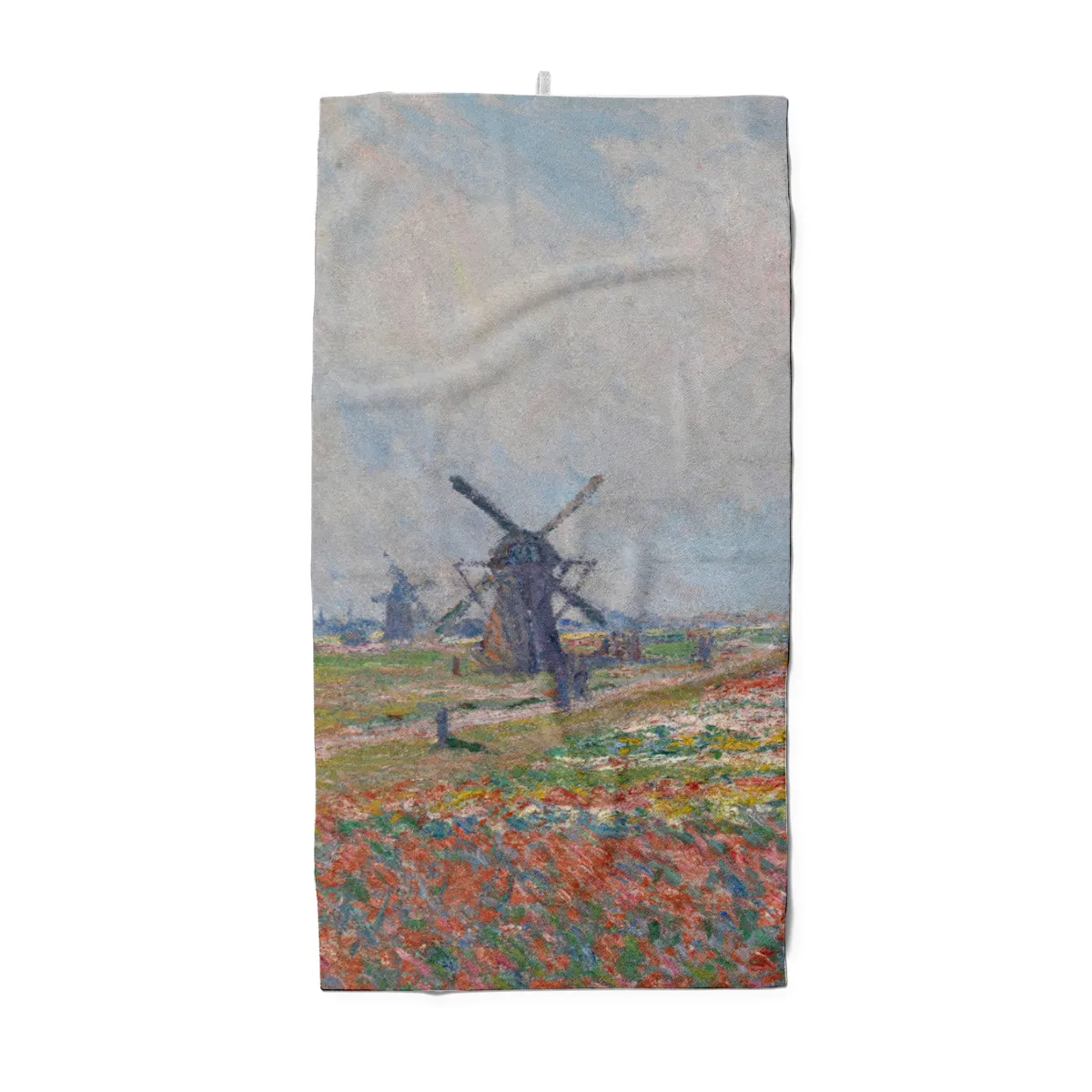 Duschtuch Tulpenfelder in der Nähe von Den Haag - Claude Monet