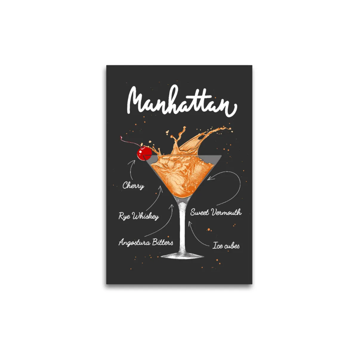 Leinwand Manhattan Cocktail