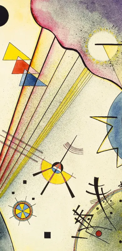 Handtuch Deutliche Verbindung - Wassily Kandinsky