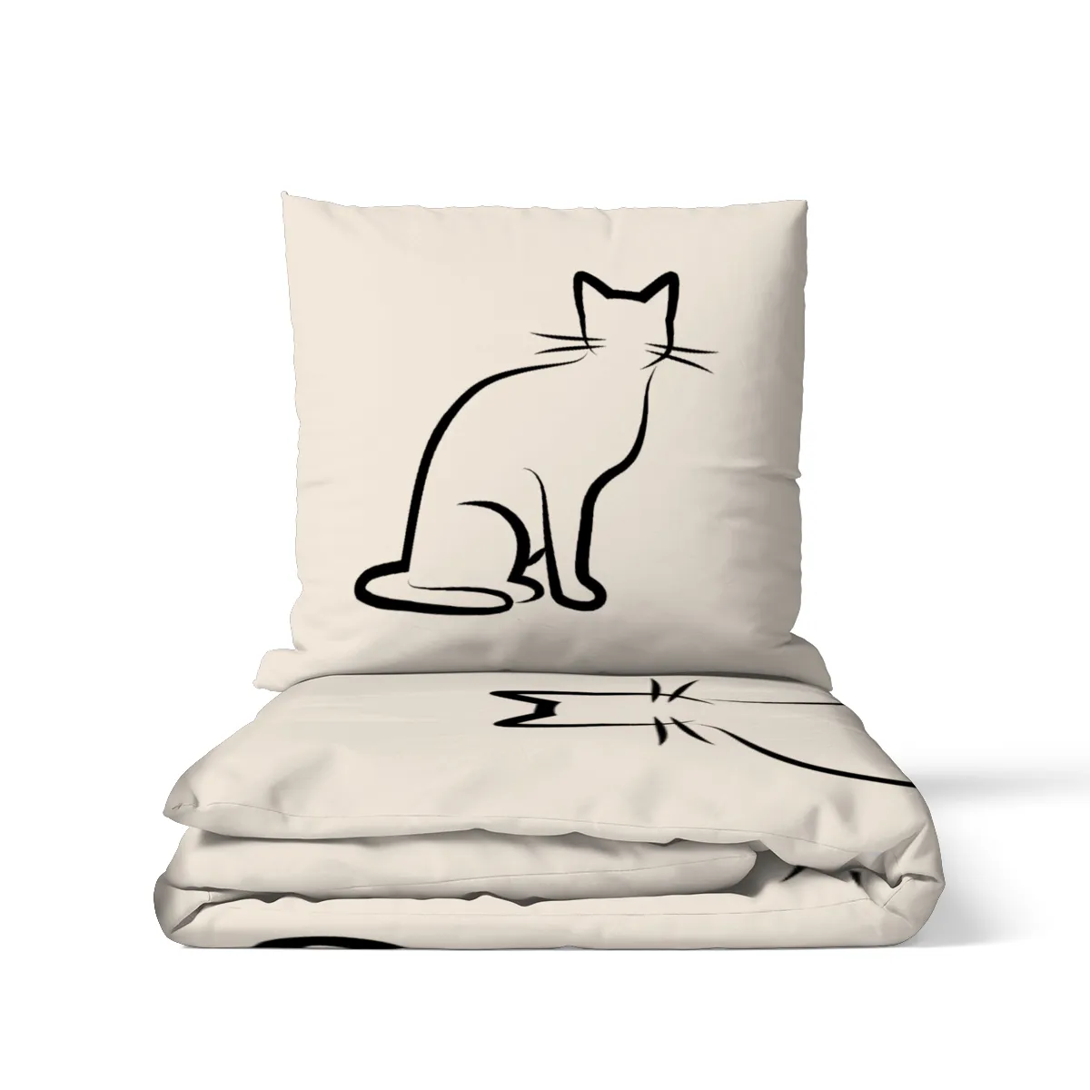 Bettwäsche-Set Black Cat 1 Mikrofaser