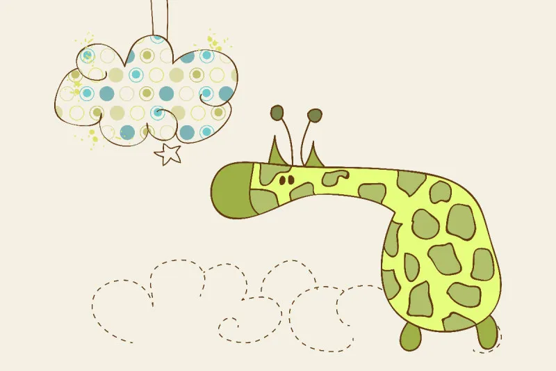 Kinderbettwäsche Giraffe Mikrofaser