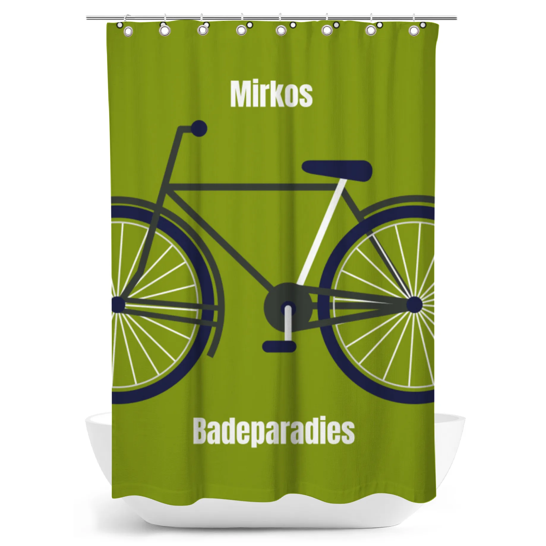 Duschvorhang Fahrrad