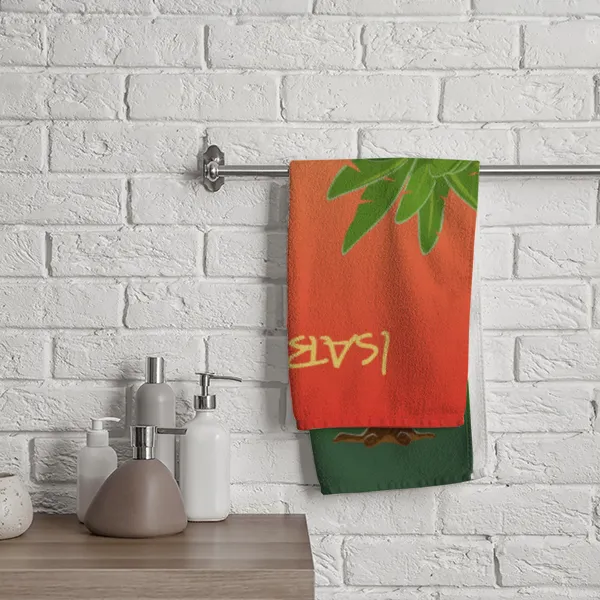 Dinosaurier-Handtuch mit Namen personalisierbar - personalisiertes Namens-Handtuch - Kinderhandtuch mit Wunschtext - Dinowelt