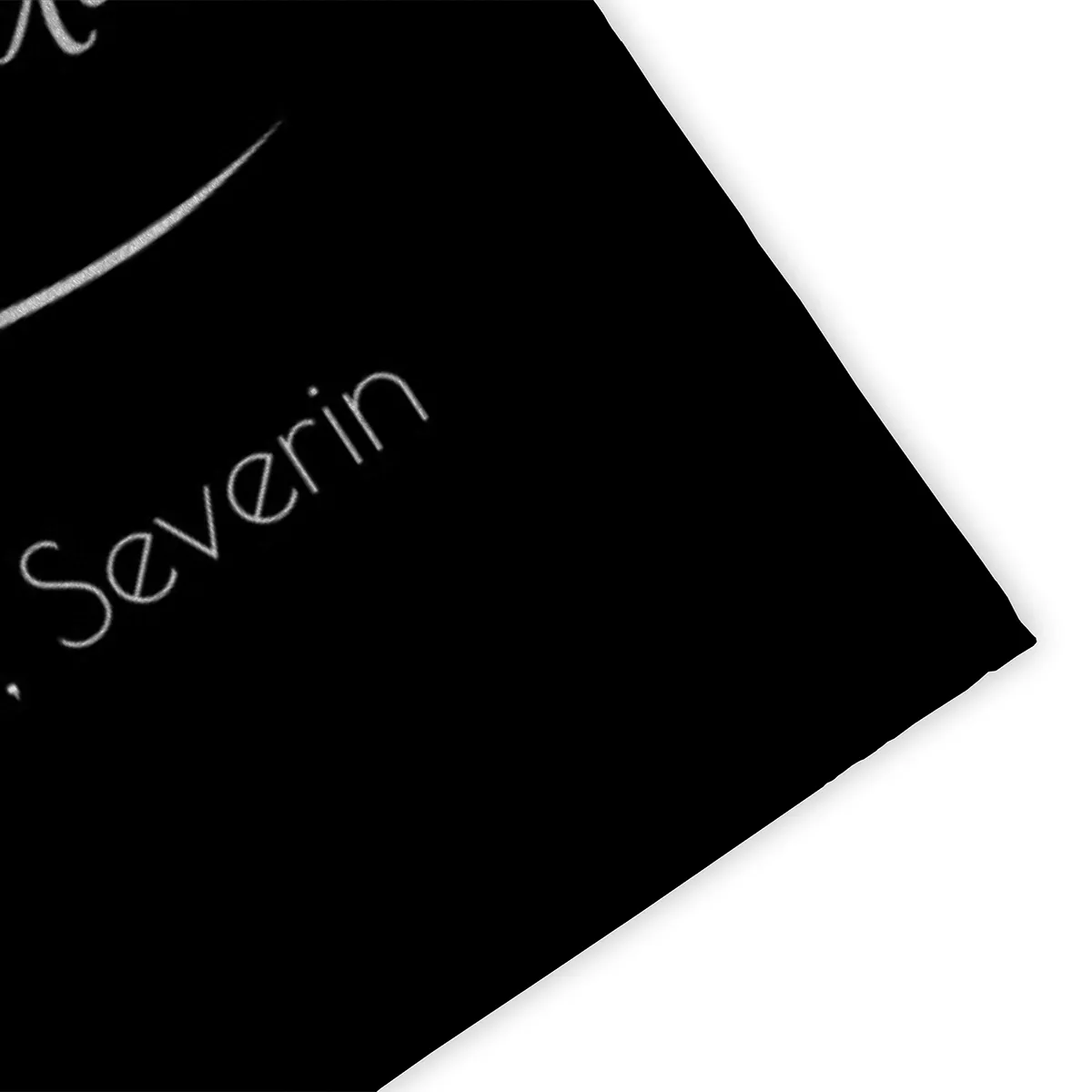 Personalisierte Fußmatte mit Namen - zeitlos elegant - Geschenk Einzug - Fußmatte mit Namen Klassik schwarz 70 x 50 cm
