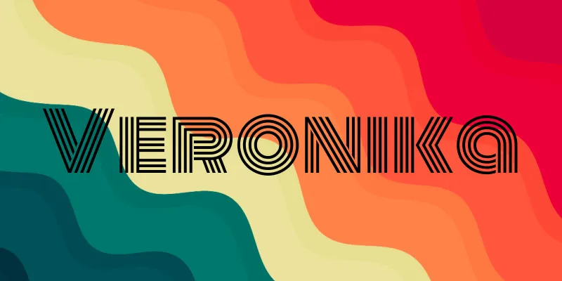 Handtuch Retrolook mit Namen personalisiert - personalisiertes Namenshandtuch - Retro Wellen
