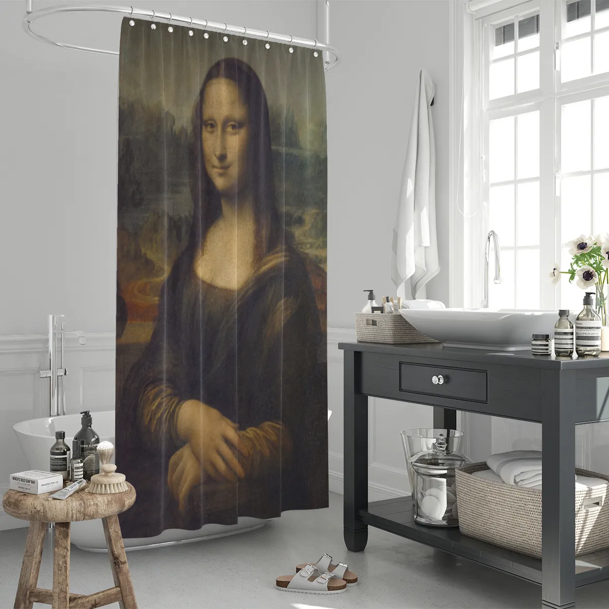 Duschvorhang Da Vinci - Mona Lisa