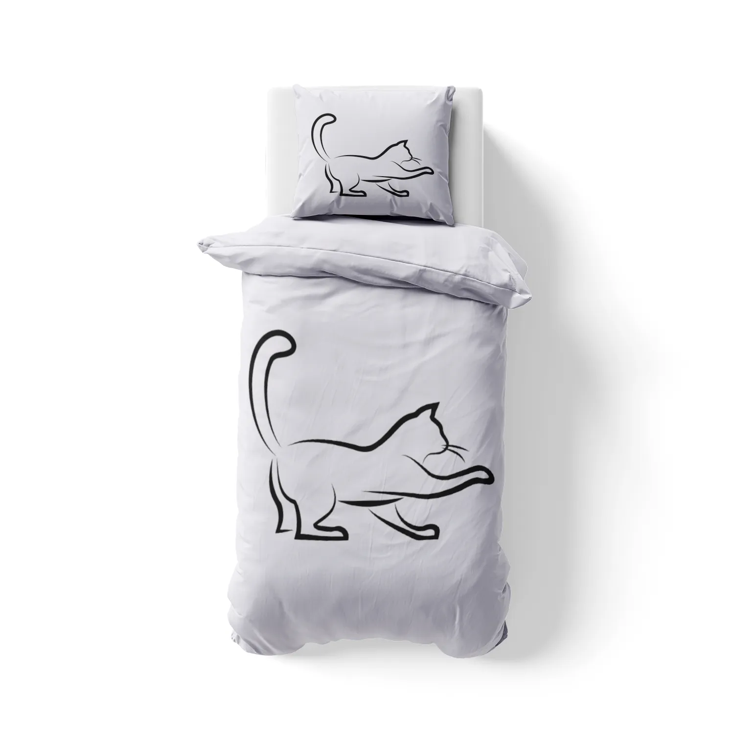 Bettwäsche-Set Black Cat 3 Mikrofaser