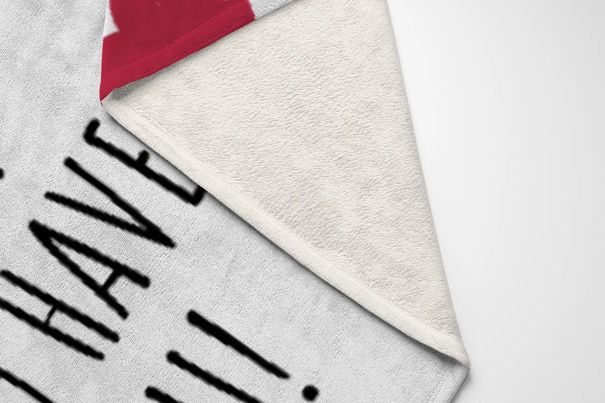 Kuscheldecke So Lucky - mit Foto personalisierbar - Geschenkidee für Verliebte, Valentinstag So Lucky