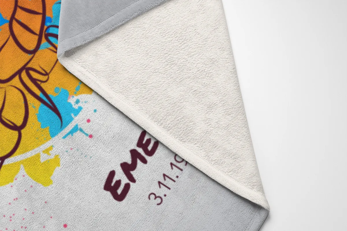 Sternzeichen Wohndecke Wassermann Splashes mit Namen personalisierbar
