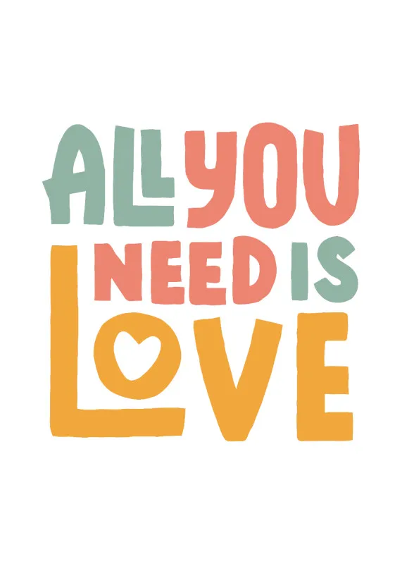 Geschirrtuch All you need is love
