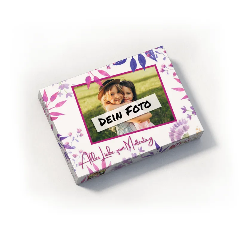 Fotopuzzle 500 Teile personalisiert Erwachsene - Schachtel Muttertag