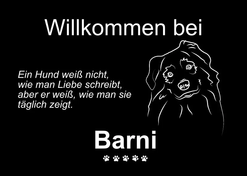 Personalisierte Fußmatte mit Französischer Bulldogge schwarz 70 x 50 cm