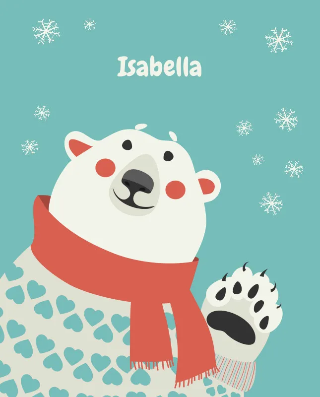 Wohndecke Eisbär