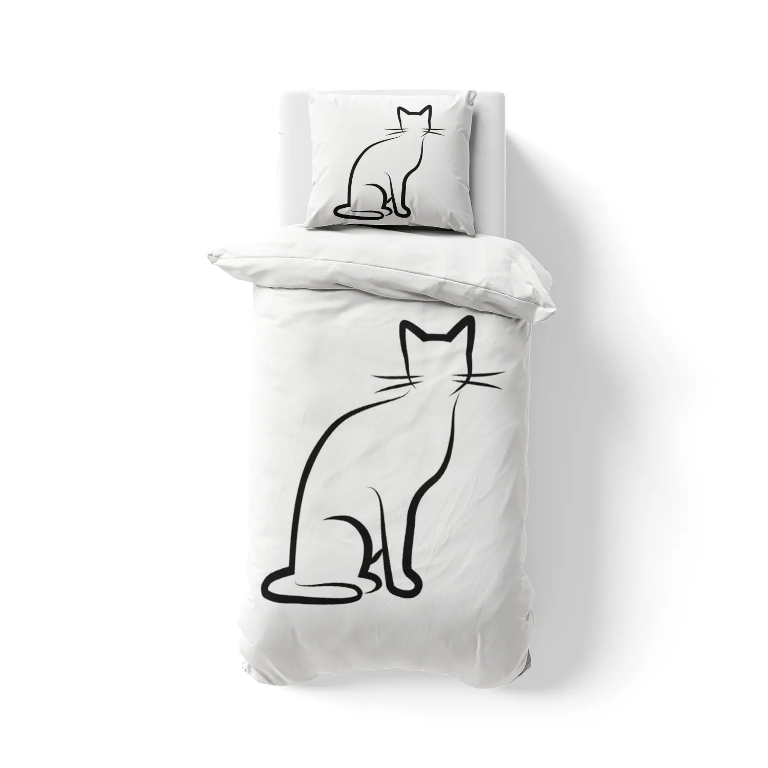 Bettwäsche-Set Black Cat 1 Baumwolle