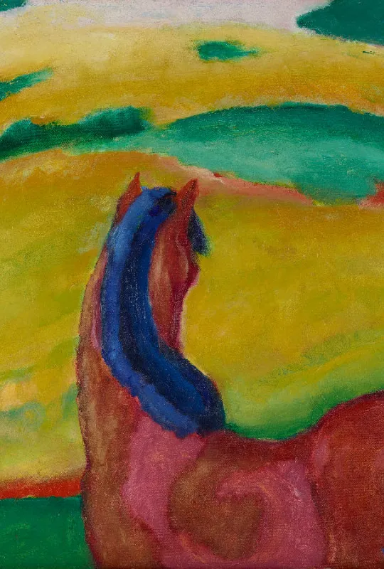 Motivbettwäsche Marc - Pferd in Landschaft Baumwolle