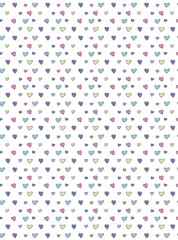 Kinderbettwäsche-Set Colorful Hearts Mikrofaser