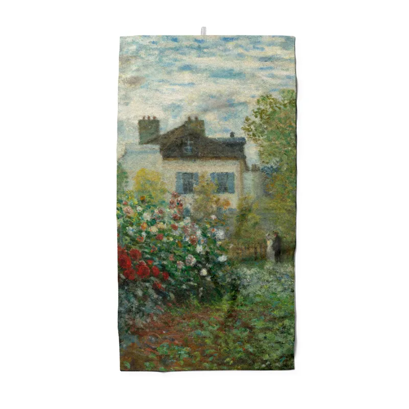 Duschtuch Der Garten des Künstlers in Argenteuil - Claude Monet