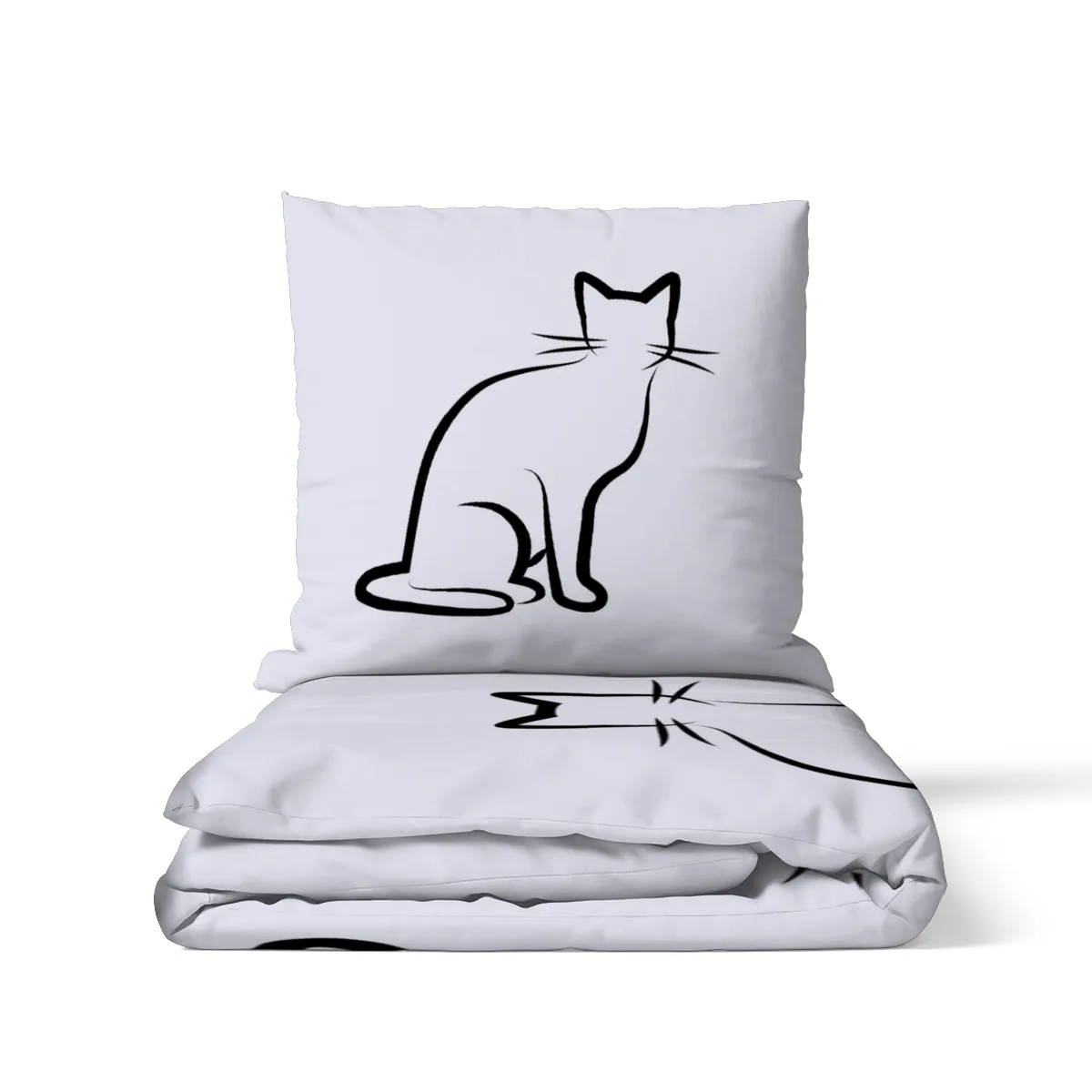 Bettwäsche-Set Black Cat 1 Mikrofaser