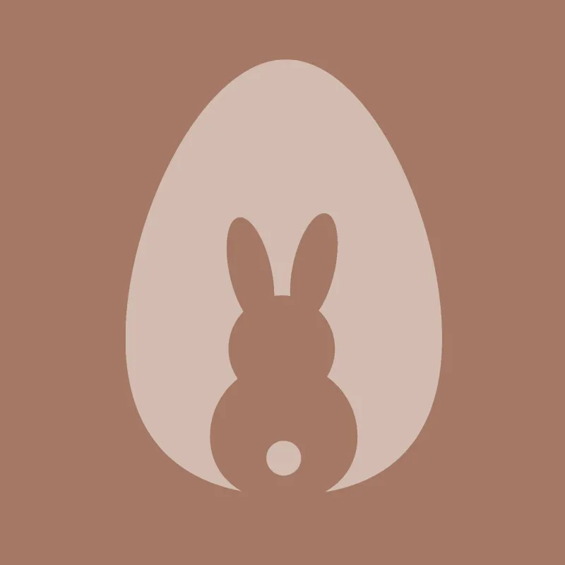 Samtkissenbezug Hase im Ei