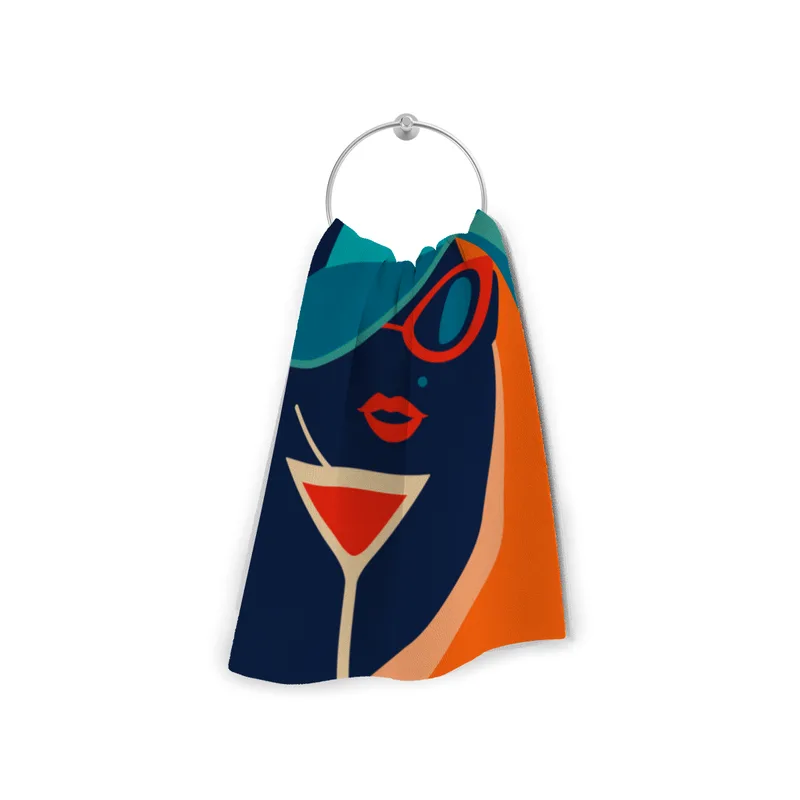 Badetuch Cocktail Lady