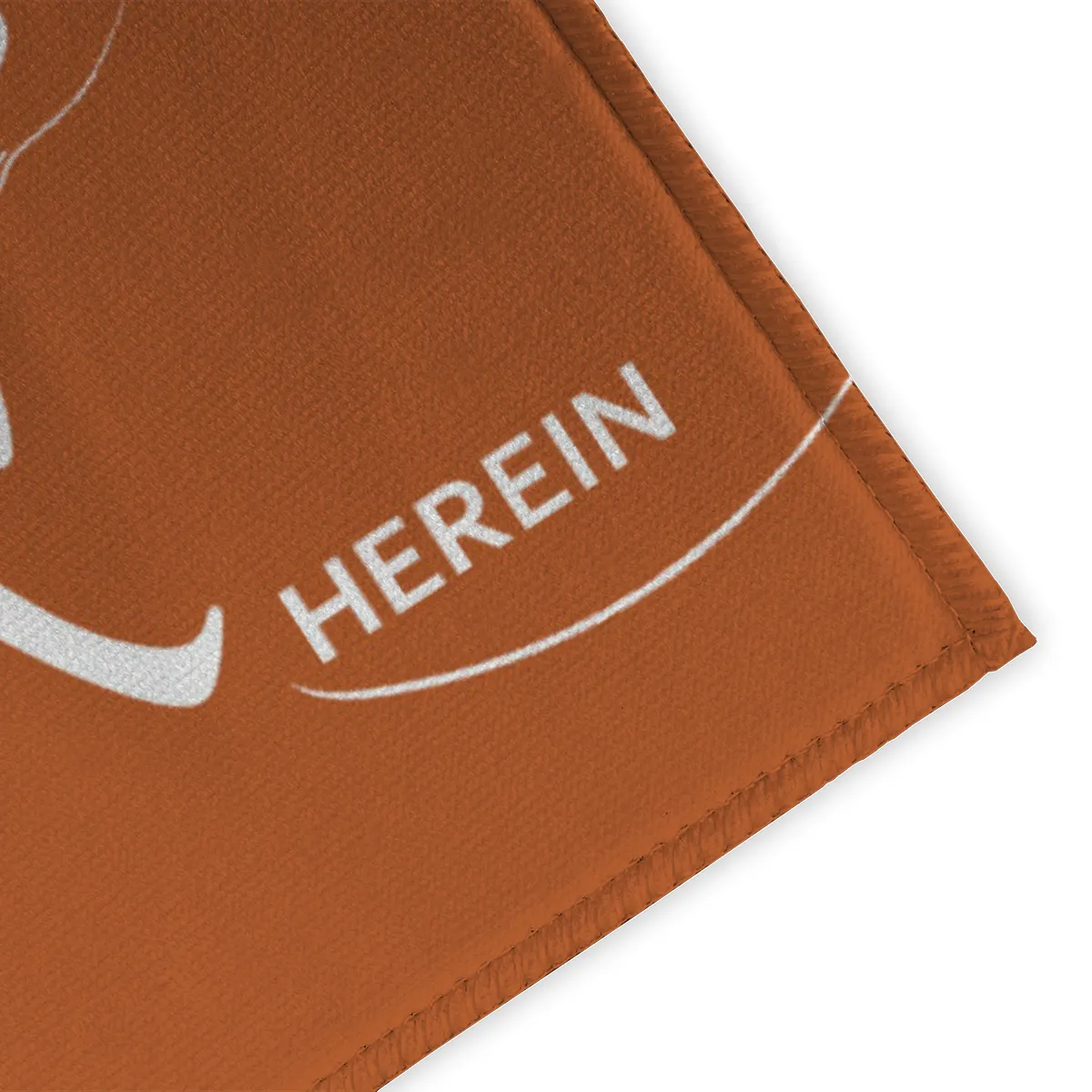 Spruch-Fußmatte Tritt ein, bring Glück herein - Schmutzfangmatte bedruckt Glück grün 70 x 50 cm