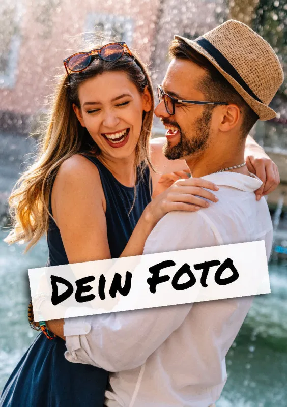 Fotopuzzle mit eigenem Bild - Puzzle selbst gestalten 1000 Teile - Schachtel Farbverlauf - mit Foto personalisiert - Geschenk Valentin, Geburtstag
