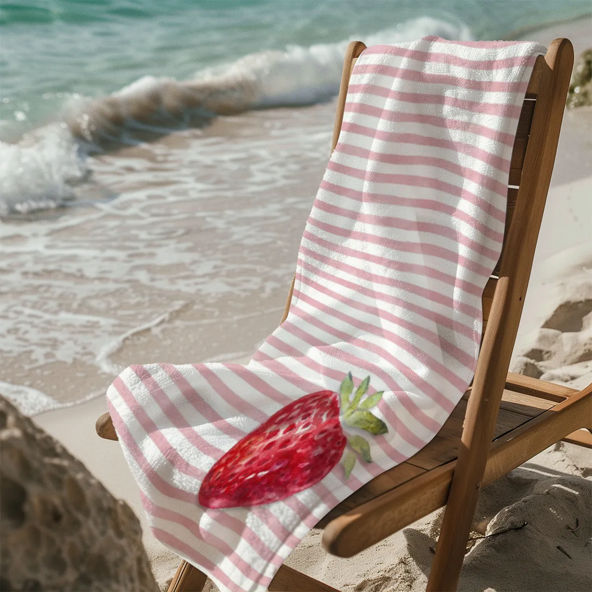 Strandtuch Strawberry Stripes