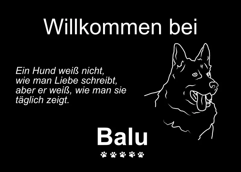 Personalisierte Fußmatte mit Französischer Bulldogge schwarz 70 x 50 cm