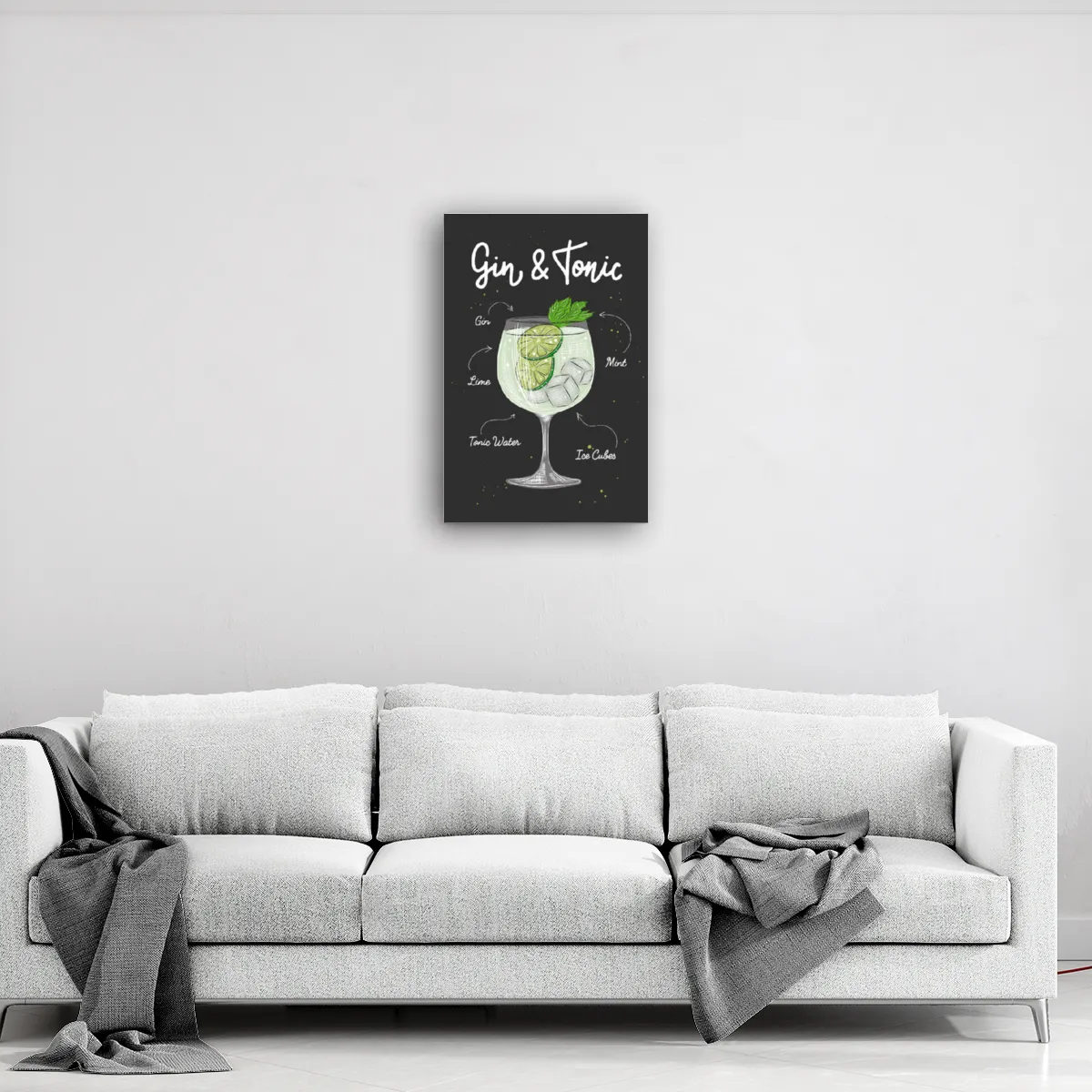 Leinwand Gin Tonic Cocktail
