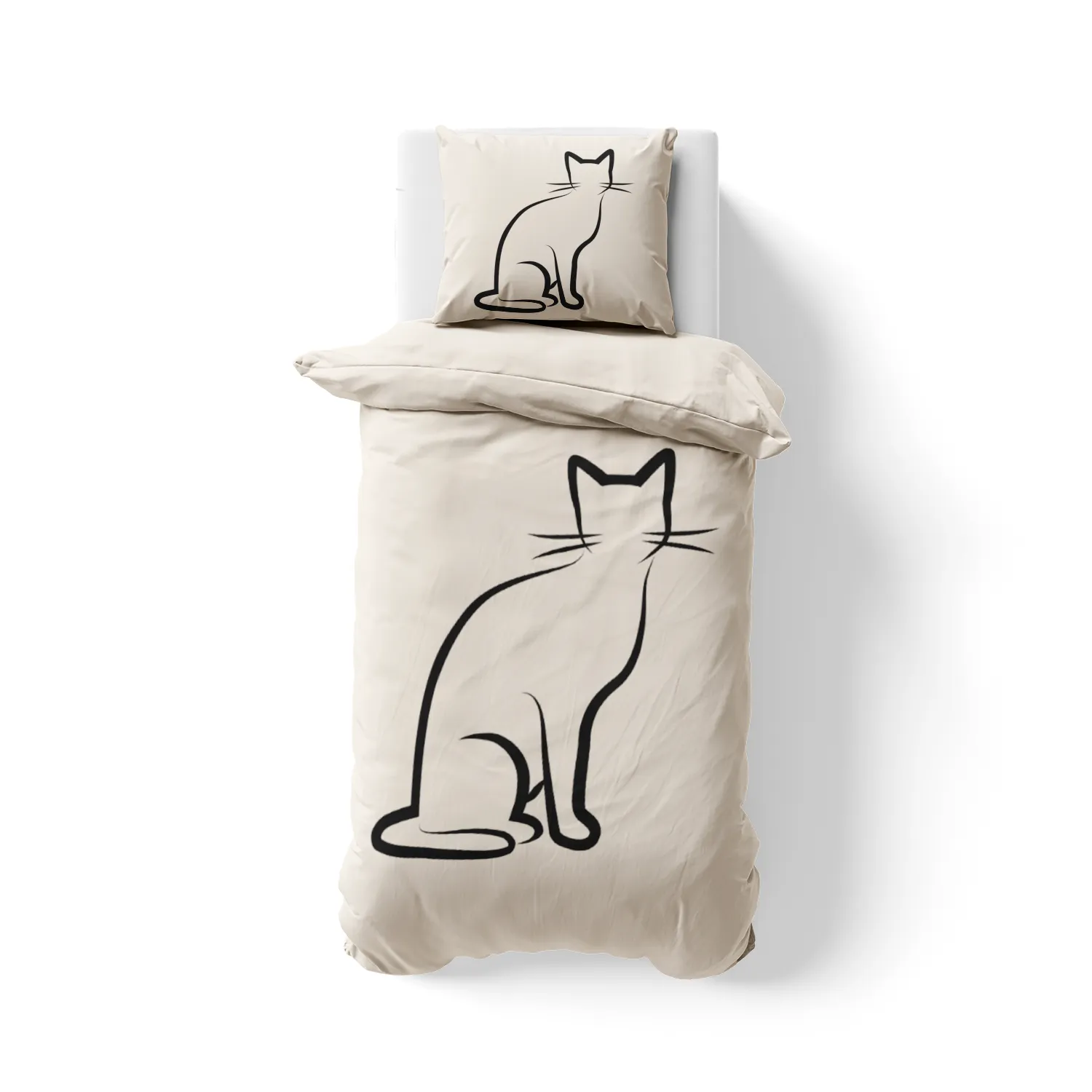 Bettwäsche-Set Black Cat 1 Mikrofaser
